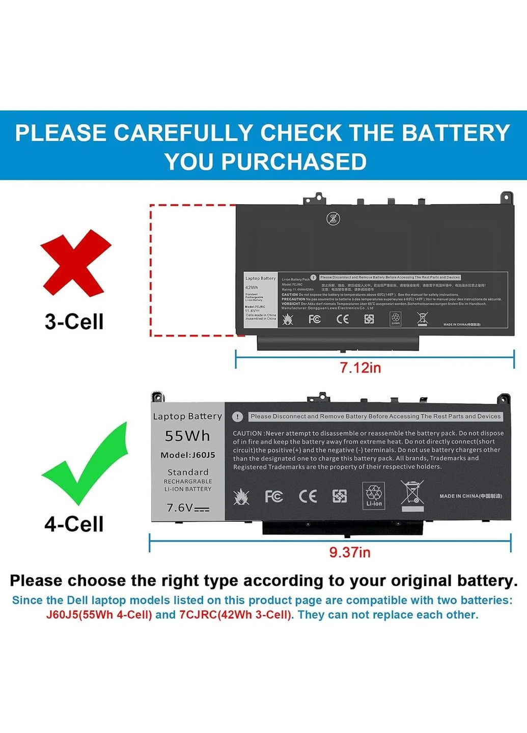Аккумулятор ASUNCELL J60J5 для DELL Latitude E7270, E7470 No Brand (386736322)