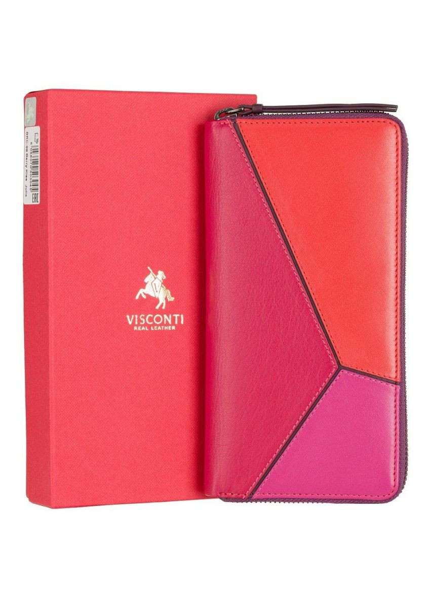 Кожаный кошелёк женский на молнии BRC98 BERRY Visconti (303830029)
