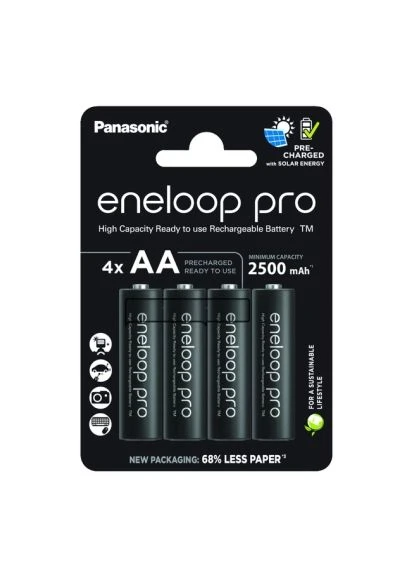 Аккумулятор (BK-3HCDEC4CP) Panasonic AA Eneloop 2500mAh Pro NI-MH * 4 + Сase (389561935)