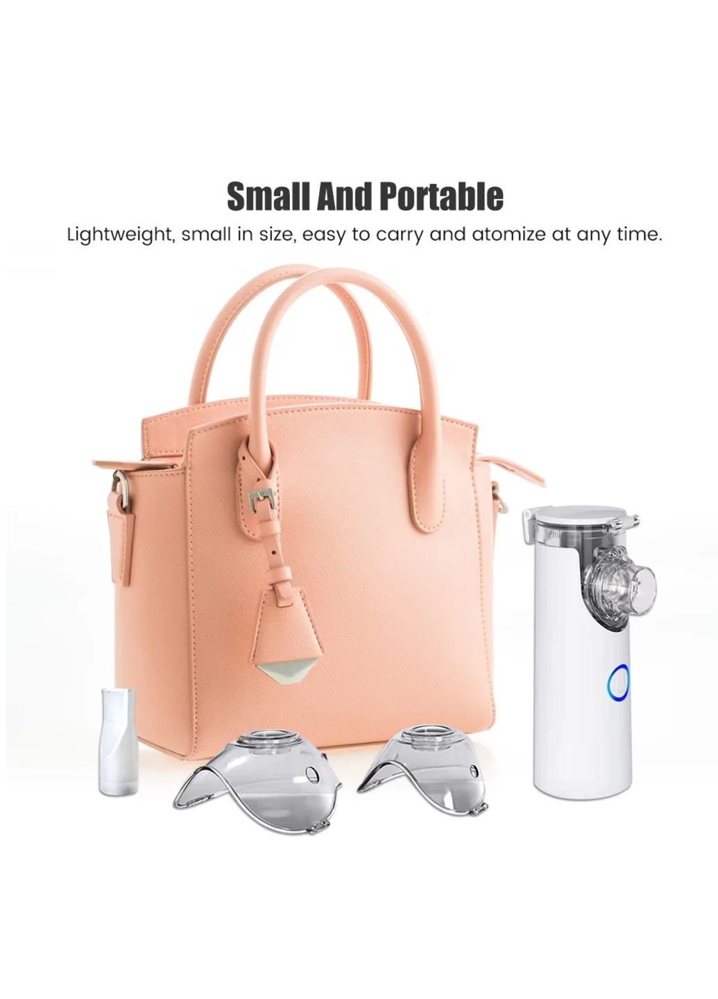 Інгалятор для дорослих та дітей Mesh Nebulizer ультразвуковий ручний небулайзер More JSL-W302 (302020633)