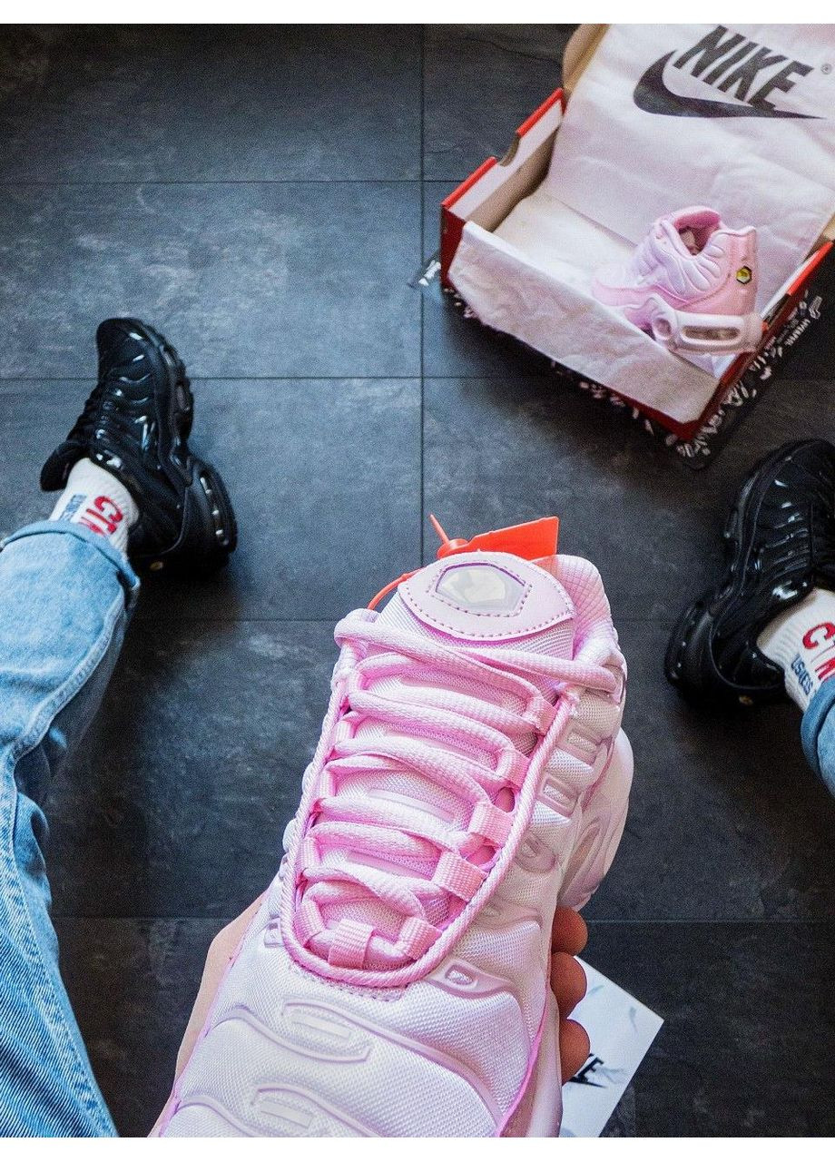 КРОССОВКИ ЖЕНСКИЕ NIKE AIR MAX PLUS TN PINK НАЙК АИР МАКС ТН ПЛЮС No Brand розовые демисезоны (367171986)