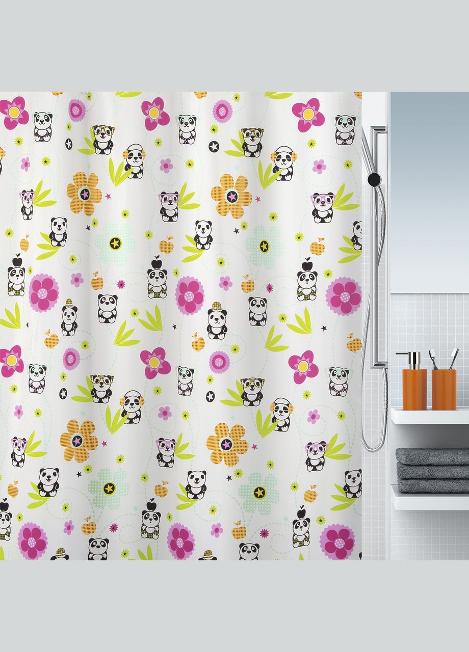 Шторка для ванной и душа Panda Life 180х200 см, полиэстер (10.18471) Spirella (334714023)