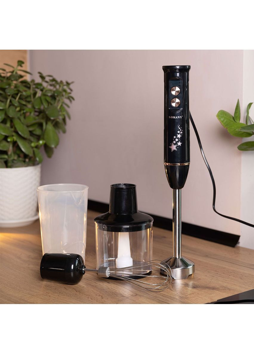 Погружной блендер 4 в 1 многофункциональный измельчитель 600 Вт (BM468) Sokany (372603063)
