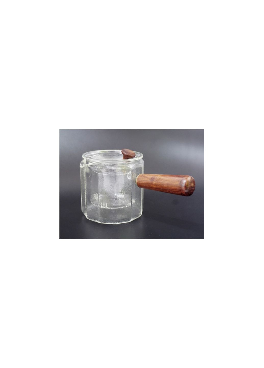 Чайник со стеклянным ситом с деревянной ручкой термостекло 500 мл 610г 9200081 Tea Star (284722930)