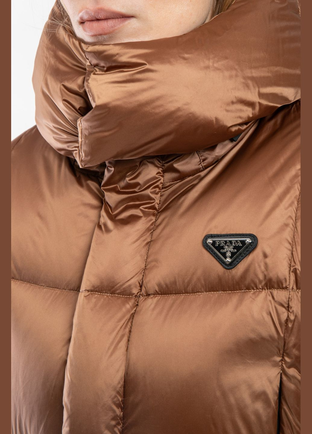Коричневая зимняя куртка Prada