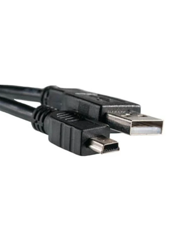 Кабель (KD00AS1219) USB2.0(AM)-MiniUSB(AM), 0.5м, Черный PowerPlant (394763584)