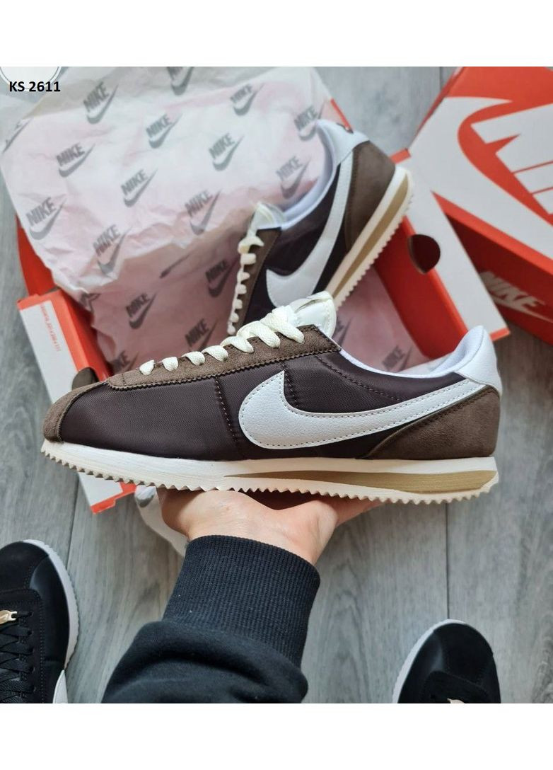 КРОСІВКИ ЖІНОЧІ NIKE CORTEZ BROWN НАЙК КОРТЕЗ No Brand комбіновані демісезони (367176909)