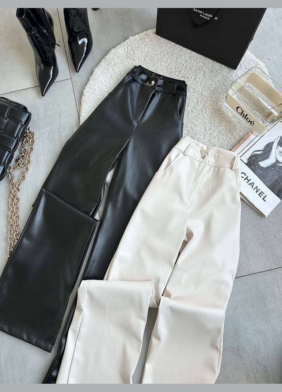 Штани жіночі з еко-шкіри прямого крою Adelante (316513751)