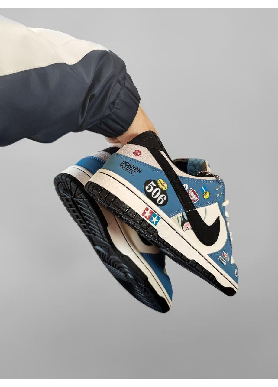 Білі Осінні кросівки чоловічі nike sb dunk low jackman wheels lux найк сб данк No Brand