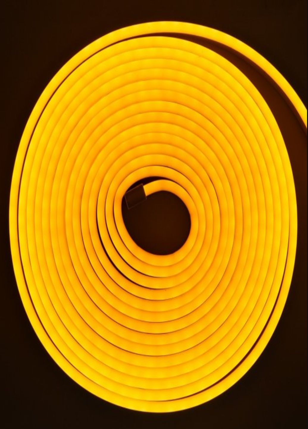 Світлодіодна неонова стрічка LED NEON 5 метрів вологозахищена з блоком живлення 12V-220V Жовта VTech (316089950)