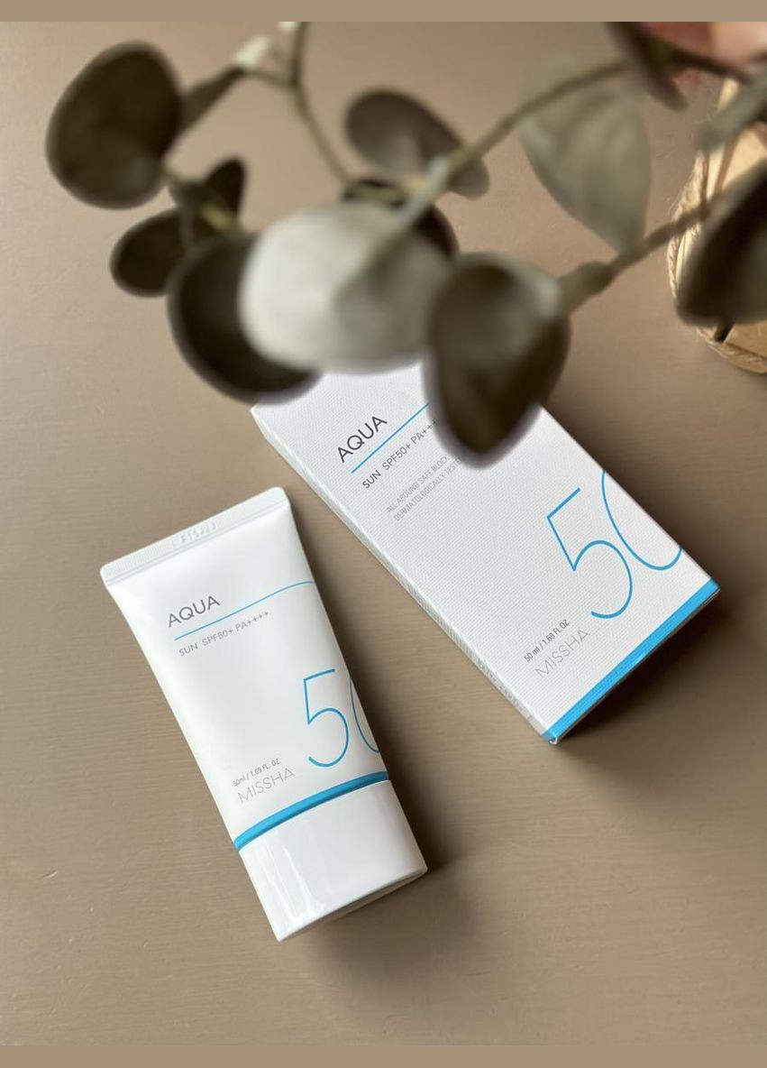 MISSHA Увлажняющий крем All Around Safe Block Aqua SPF 50+ PA++++, 50мл — Крем, Южная Корея (315646702)