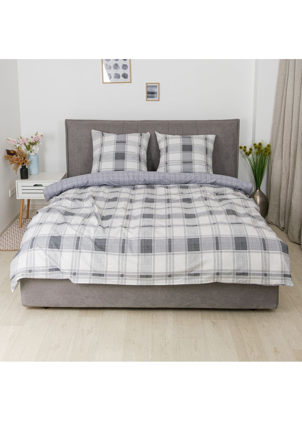 Комплект постільної білизни Євро Ранфорс 25393 Viluta (367583623)