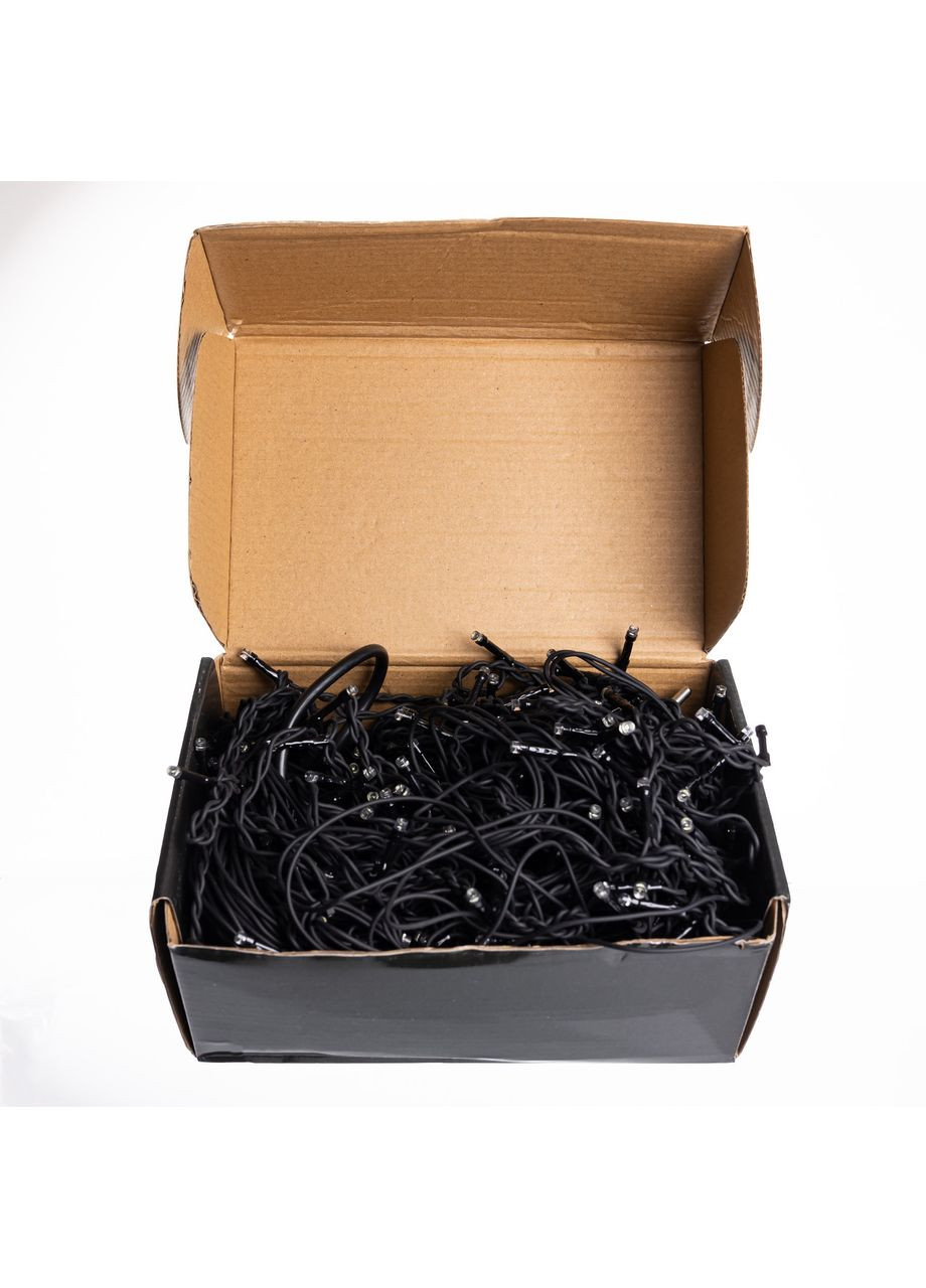 Уличная гирлянда Бахрома 20 м 335 LED гирлянда штора черный провод Белый 20MBW Garlando (306849239)