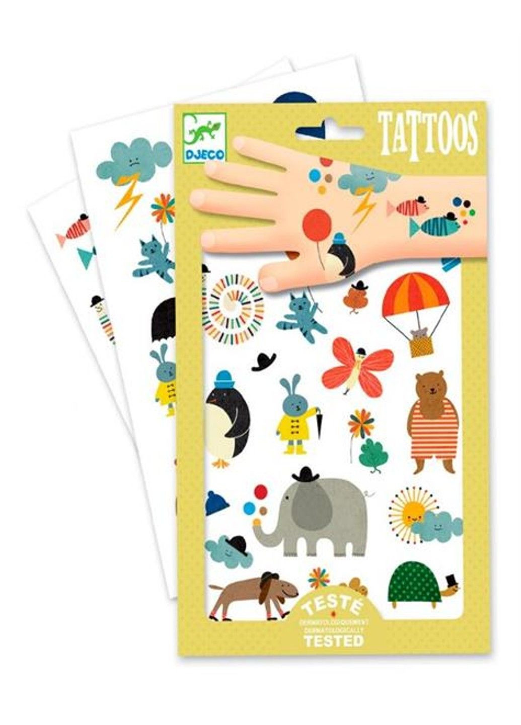 Набір для творчості Наклейки для тіла Смішні маленькі картинки (DJ09579) Djeco (335054865)