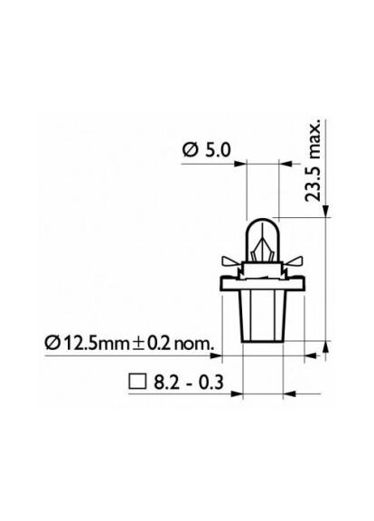 Автолампа 2W Philips (342413956)