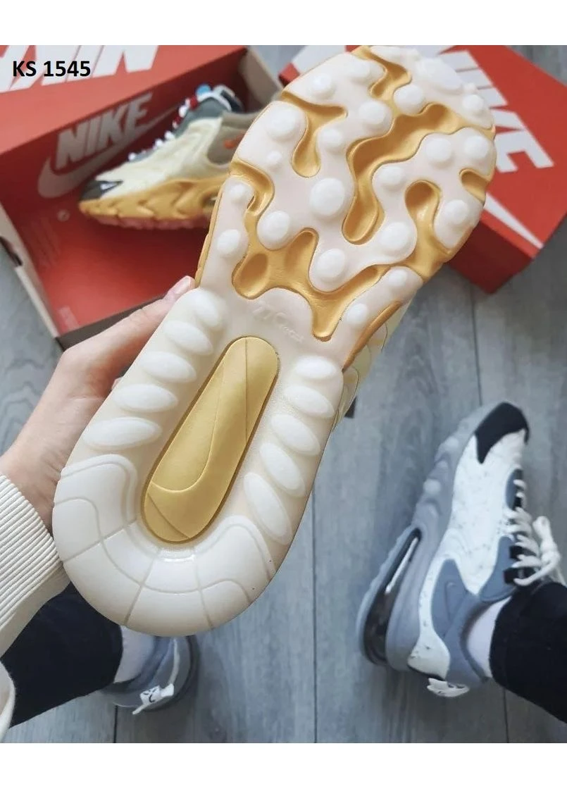 КРОСІВКИ ЖІНОЧІ NIKE TRAVIS SCOTT X AIR MAX 270 REACT YELLOW НАЙК АІР МАКС ЖОВТІ No Brand жовті демісезони (392003620)