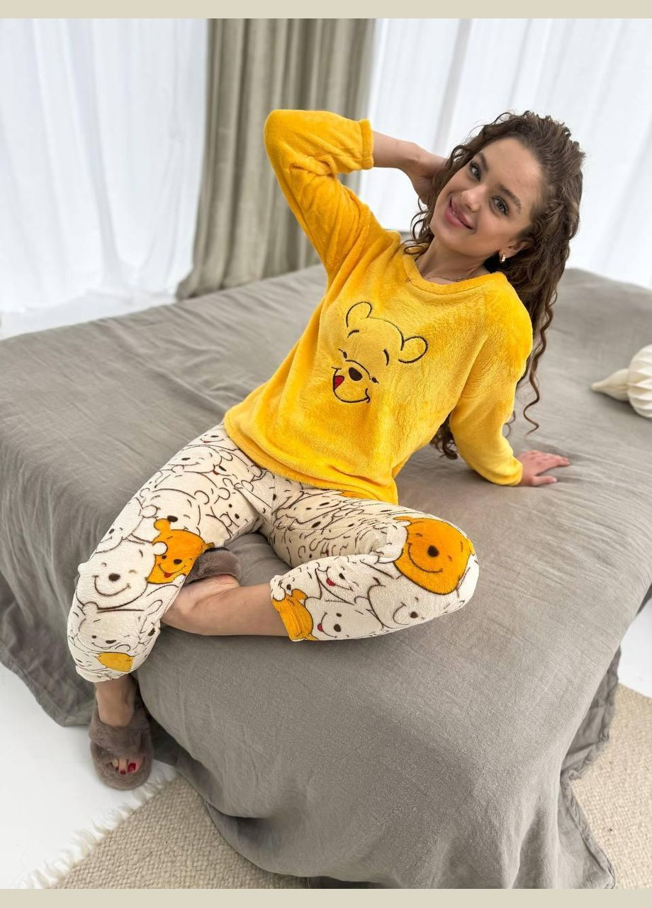 Желтая зимняя пижама женская желтая xs (2734) GT