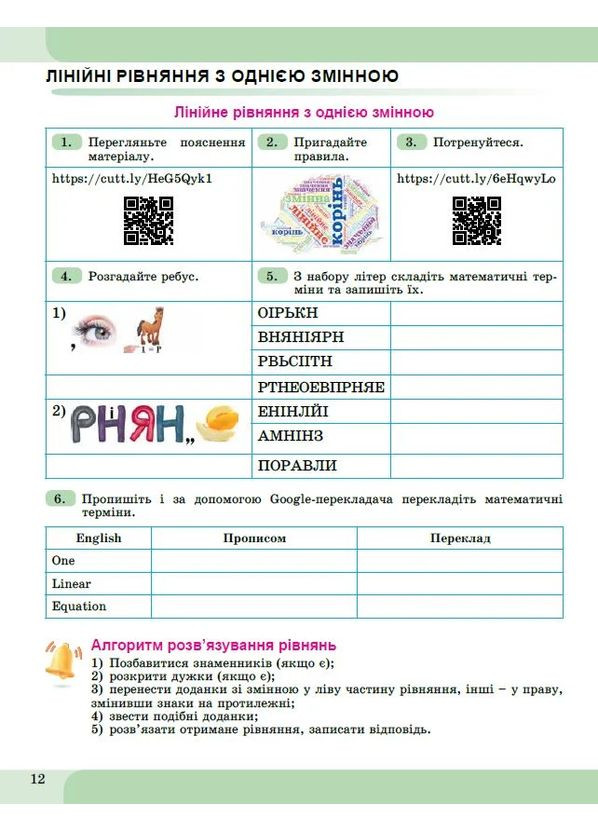 Алгебра. 7 клас. Зошит з елементами STEM Генеза (370065817)