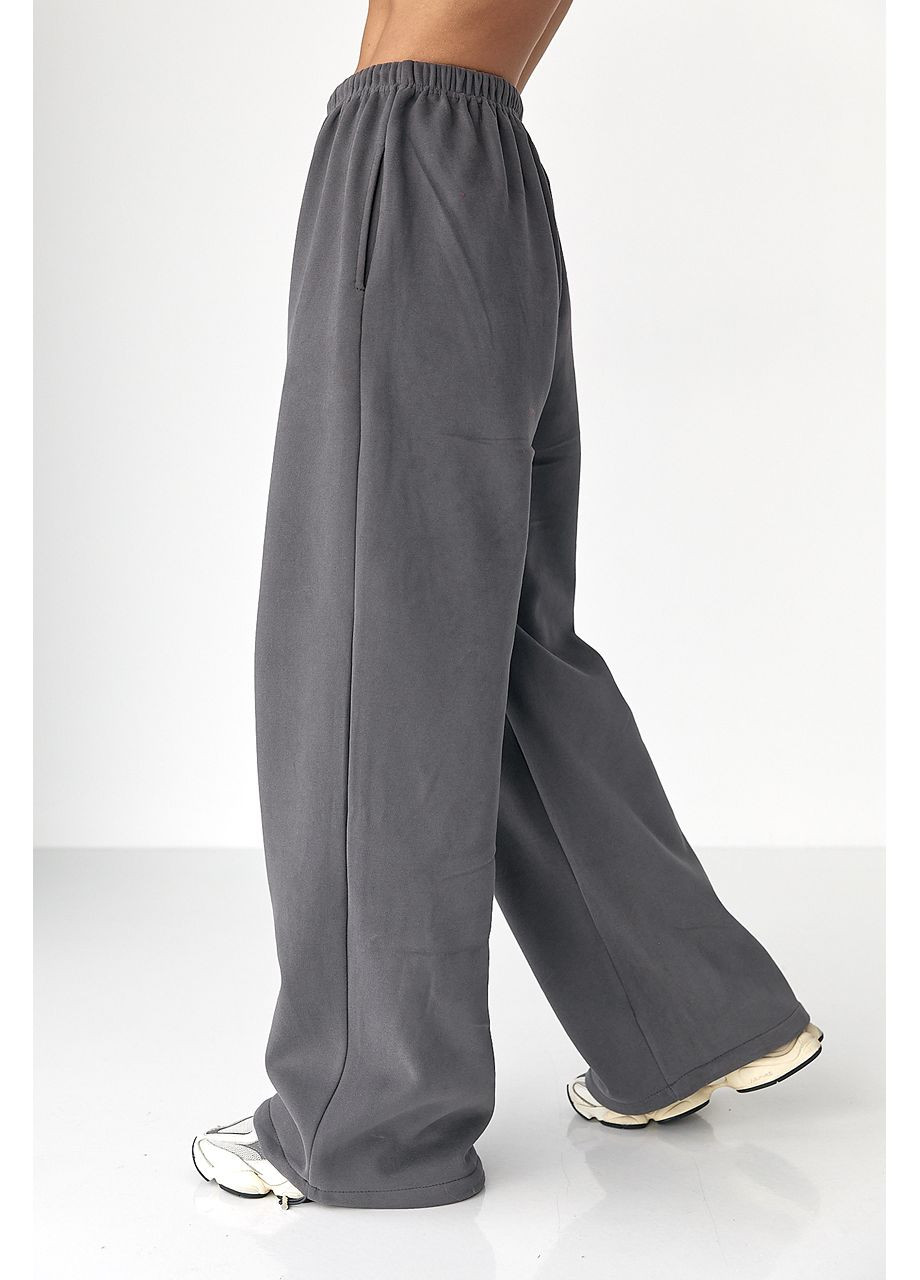 Утепленные однотонные спортивные штаны Lurex (365629487)