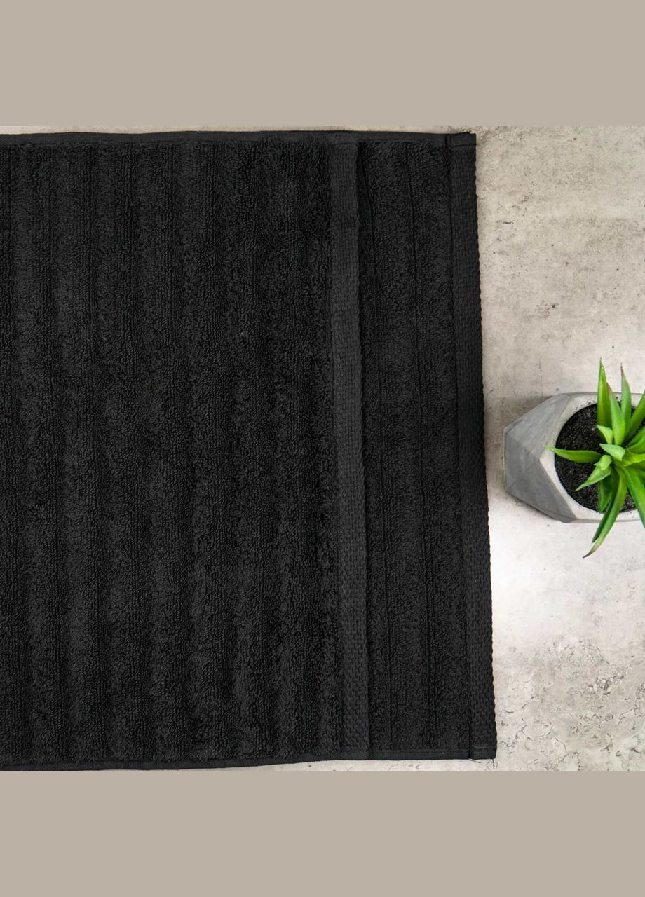 GM Textile полотенце махровое 50x90см премиум качества зеро твист 550г/м2 (графит) графитовый производство - Узбекистан