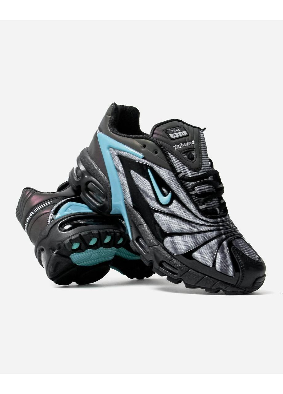 Черные демисезонные кроссовки мужские nike skepta air max tailwind 5 bright blue найк скепта аир макс теилвинд No Brand