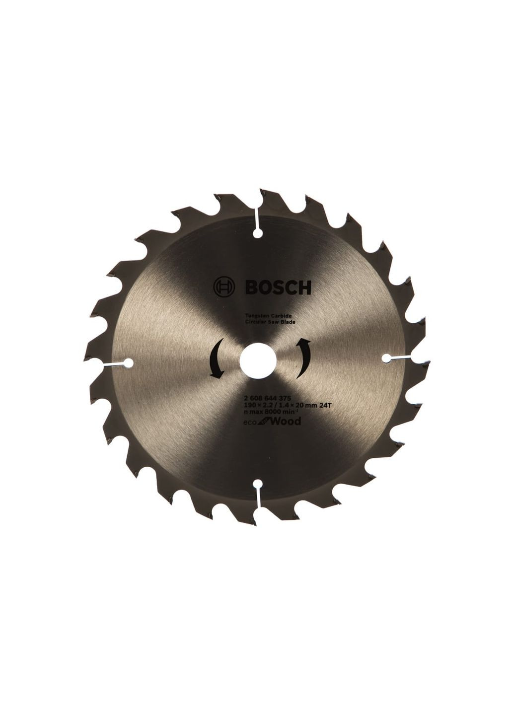Пильный диск Eco for Wood (190x20x2.2 мм, 24 зубьев) по дереву (23428) Bosch (267819071)
