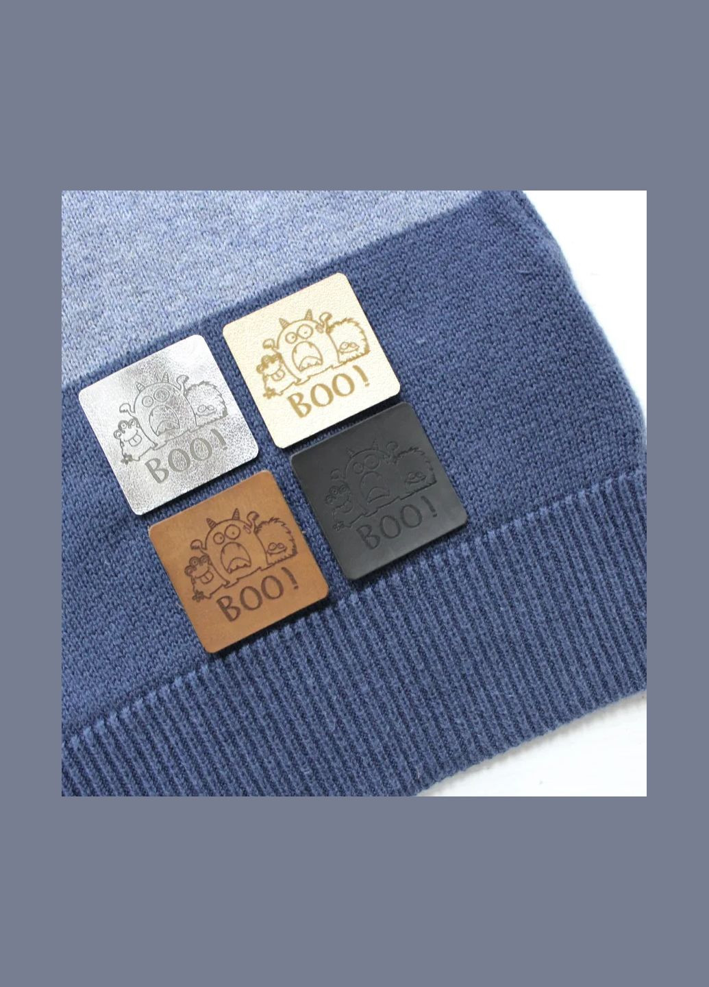 Нашивка "Boo" золотого цвета (4613) No Brand (335811311)