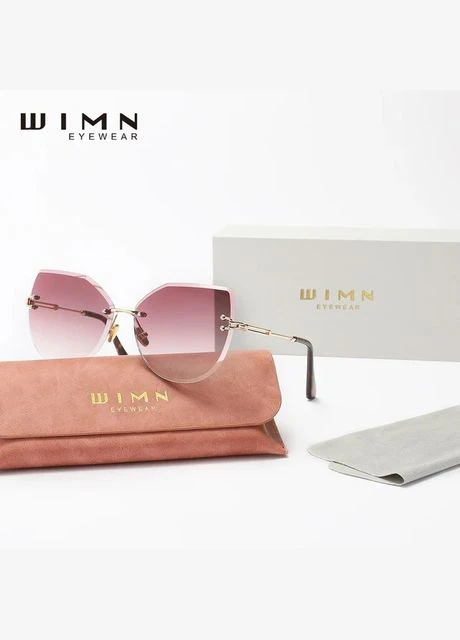Жіночі градієнтні сонцезахисні окуляри N N807 Wine Red Gradient WIM (306460153)