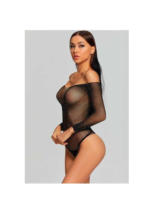 Спокусливе боді прикрашене стразами S/M/L K000255 No Brand (366887766)