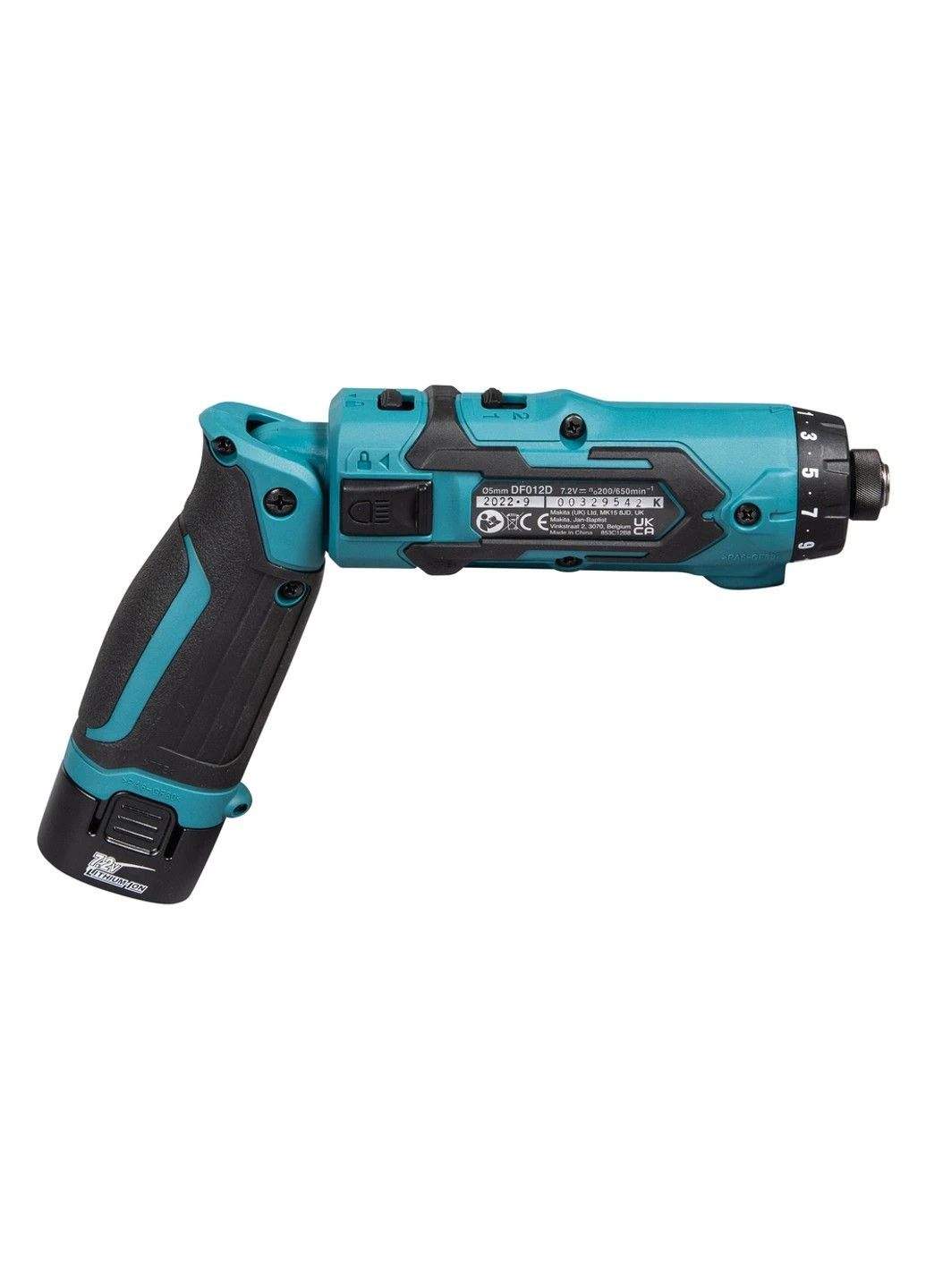 Отвертка аккумуляторная DF012DSE (5.6 Нм, 1/4", 7.2 В) Makita (293245881)