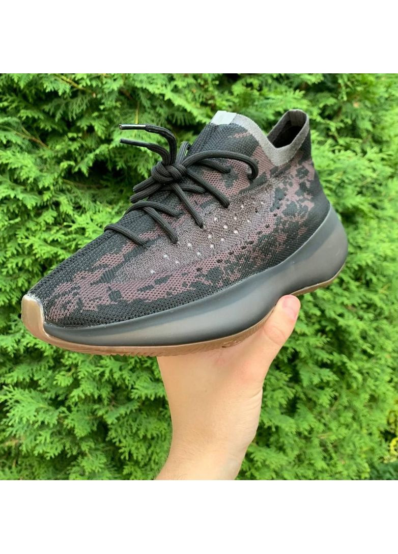 Черные демисезонные кроссовки мужские adidas yeezy boost 380 onyx адидас изи буст No Brand