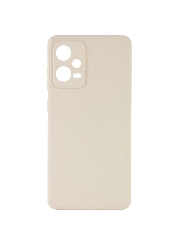 Силиконовый чехол Candy Full Camera для Xiaomi Redmi Note 12 Pro 5G Бежевый Epik (372499430)