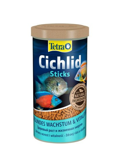 Корм Cichlid Sticks для рыбок цихлид, 320 г (палочки) Tetra (362701559)