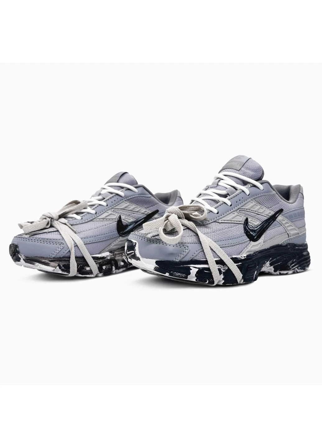 Сірі літні кросівки nike initiator custom grey найк інітіатор сірі No Brand