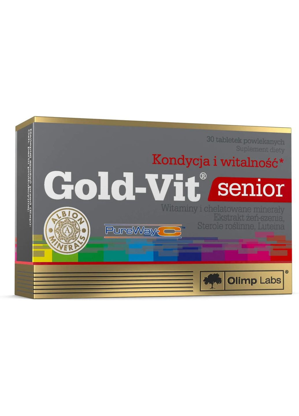 Витаминно-минеральный комплекс для пожилых людей Gold-Vit Senior 30 таблеток Olimp (304859533)
