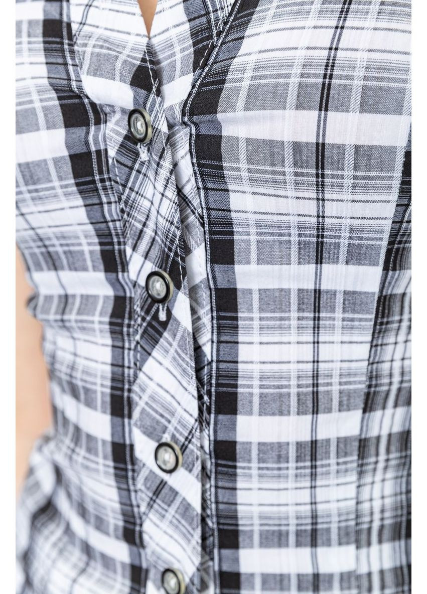 Чёрно-белую рубашка женская в клетку,, 230r065 Ager