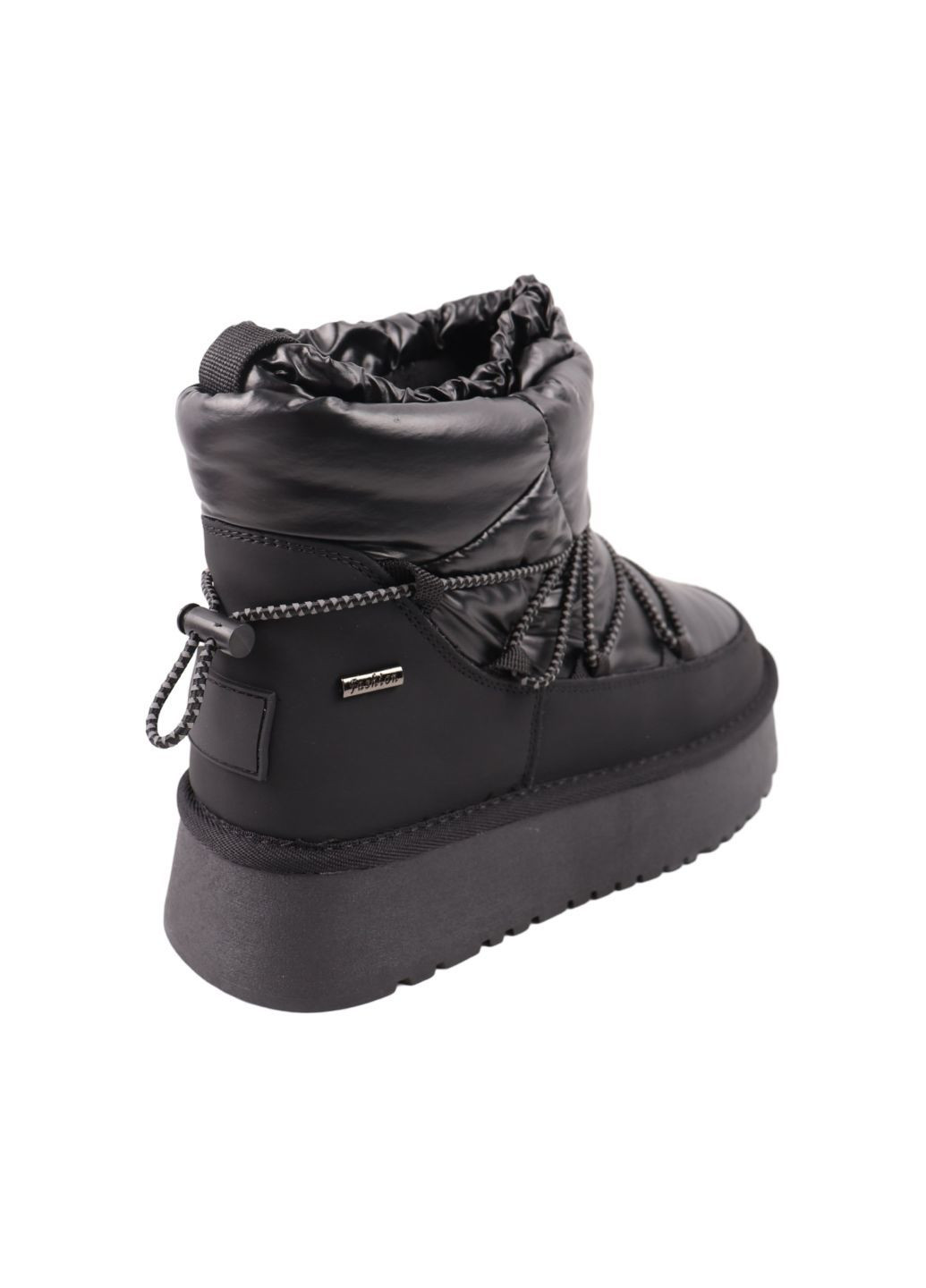 Угги женские черные балоновые на платформе Sorte Lady 159-25ZU (308862611)