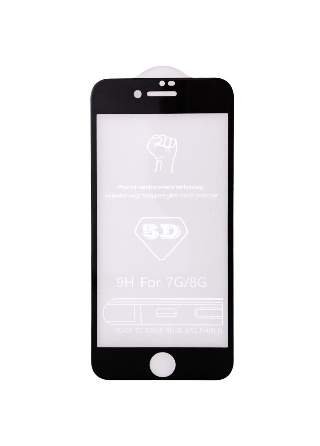 Захисне скло 5D Hard (full glue) (тех.пак) для Apple iPhone 7 plus / 8 plus (5.5") Epik (292866997)