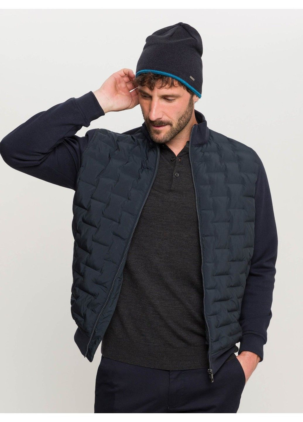 Чоловіча шапка Синя Bugatti (315689067)