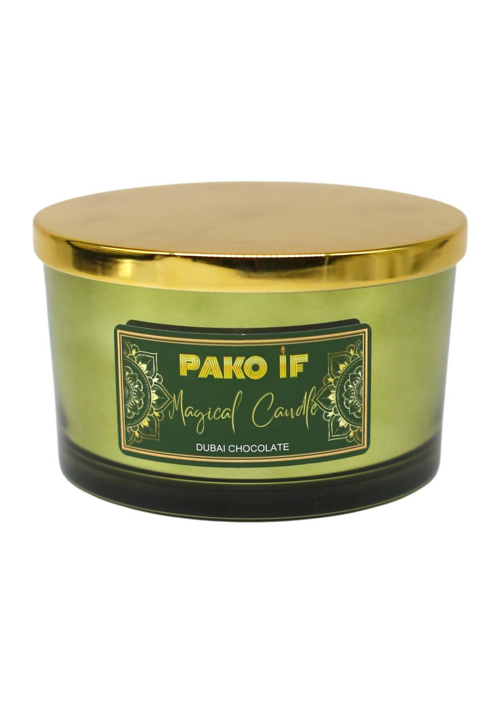 Свеча в стакане Pako Magical Candle Dubai chocolate 13×8 см PAKO-IF (368774446)