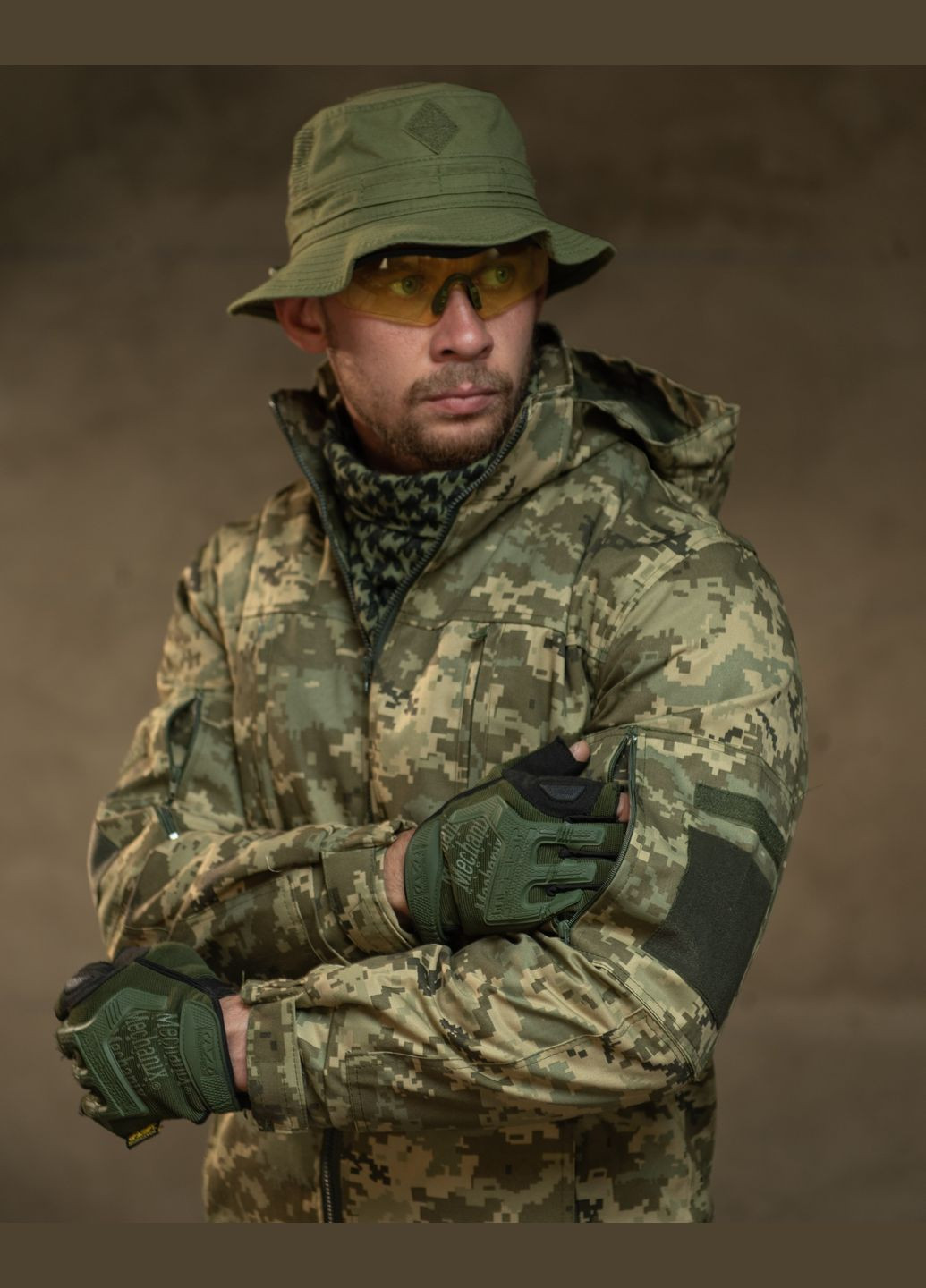 Тактический костюм Горка на флисе с пропиткой пиксель No Brand