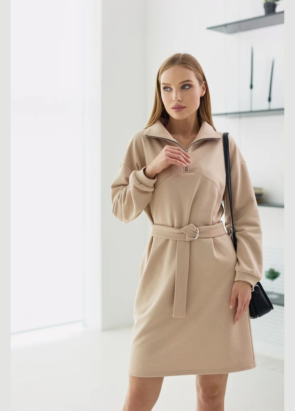 Світло-коричнева спортивна, повсякденний, кежуал сукня Seventeen