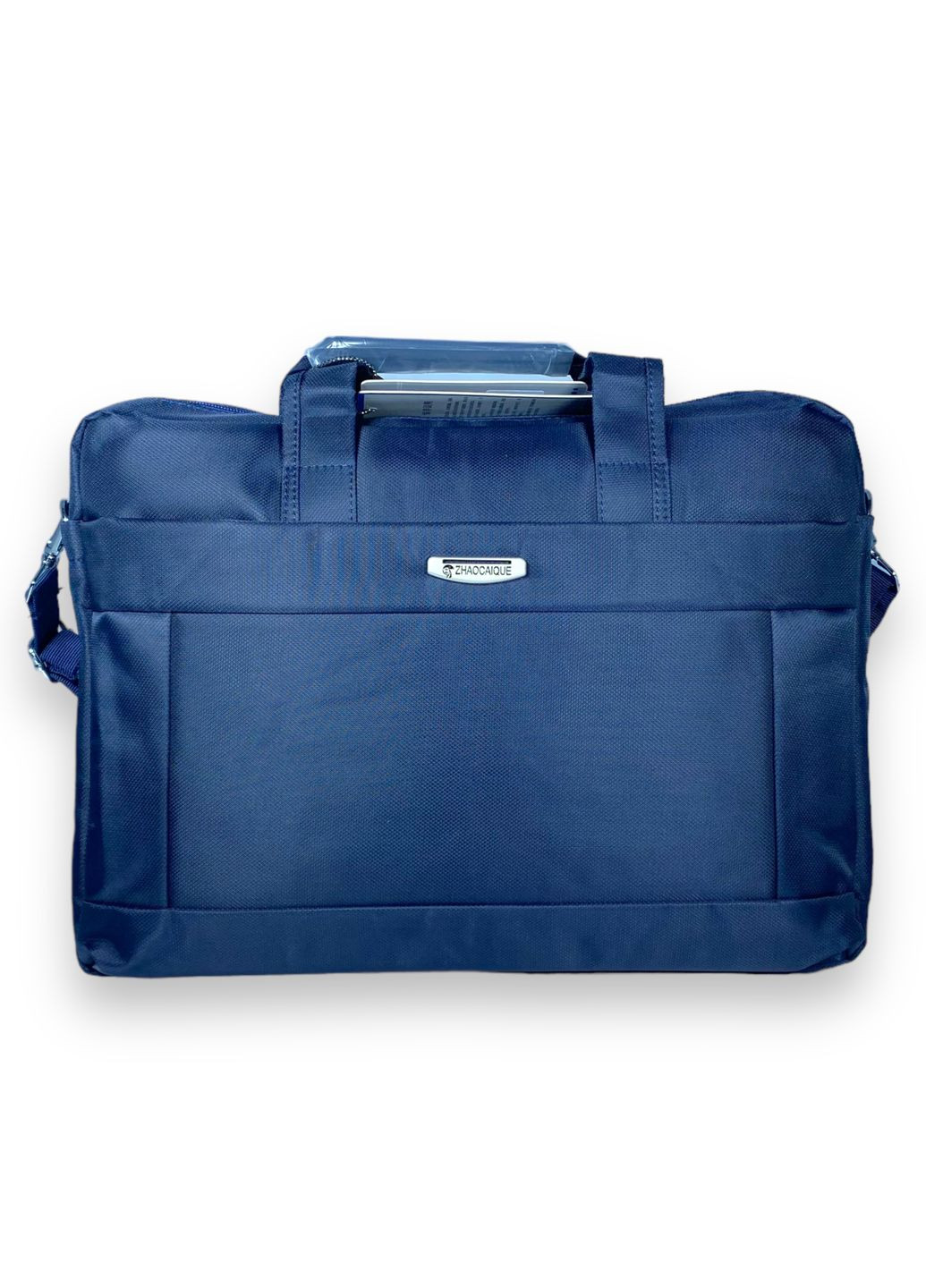 Портфель для ноутбука одне відділення, кишені, ремінь, розмір 40*30*7 см синій Zhaocaique (286421568)