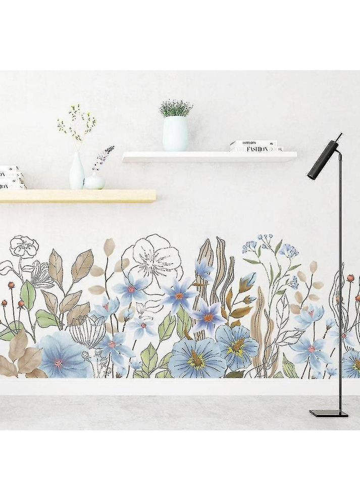 Виниловые наклейки Полевые голубые Цветы ( лист 60 х 90 см) Б201-17 QK-AB BRUP (358901477)