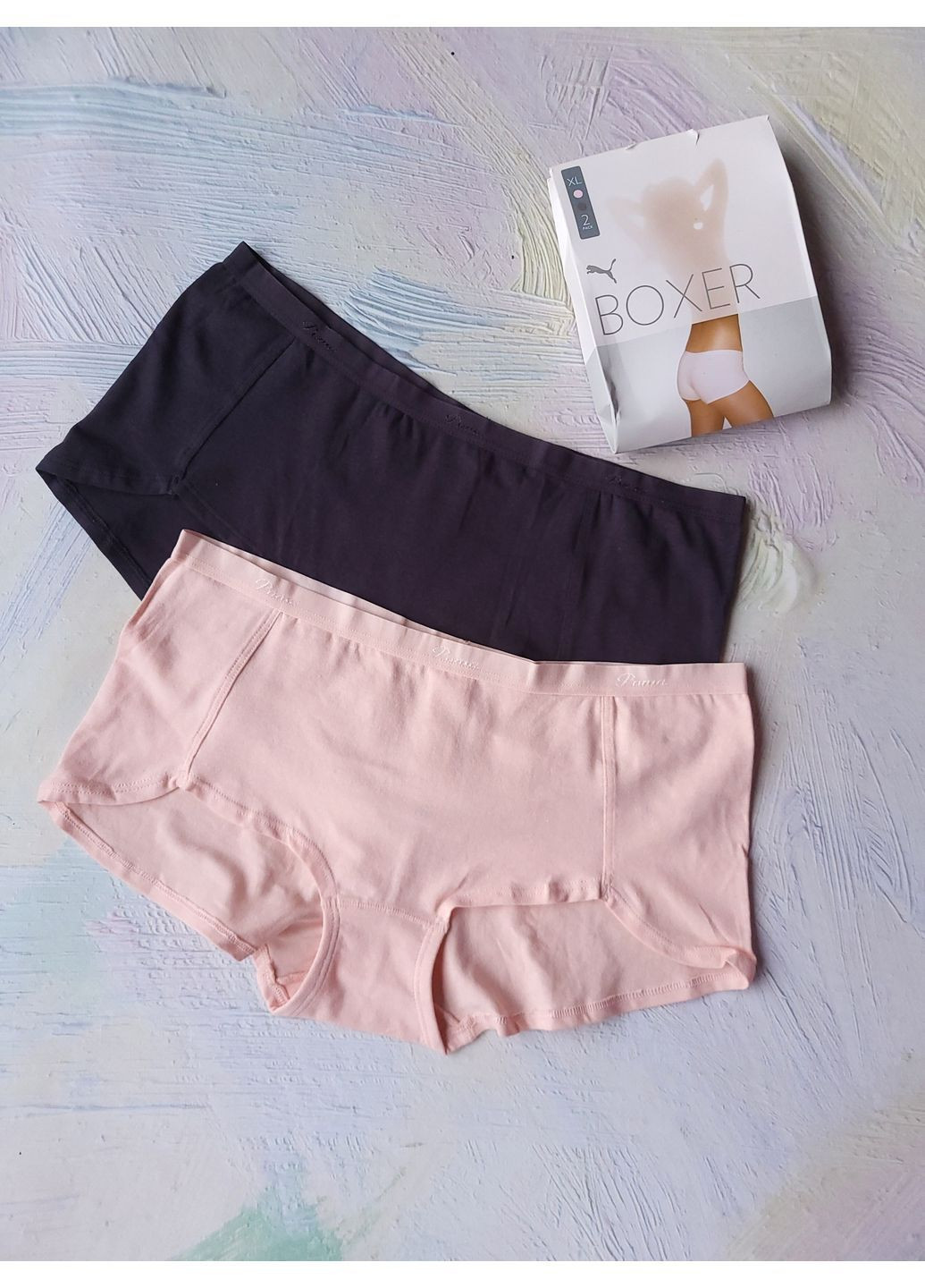 Набор трусиков 2 шт шорты Women Boxer в коробке Puma (367054675)