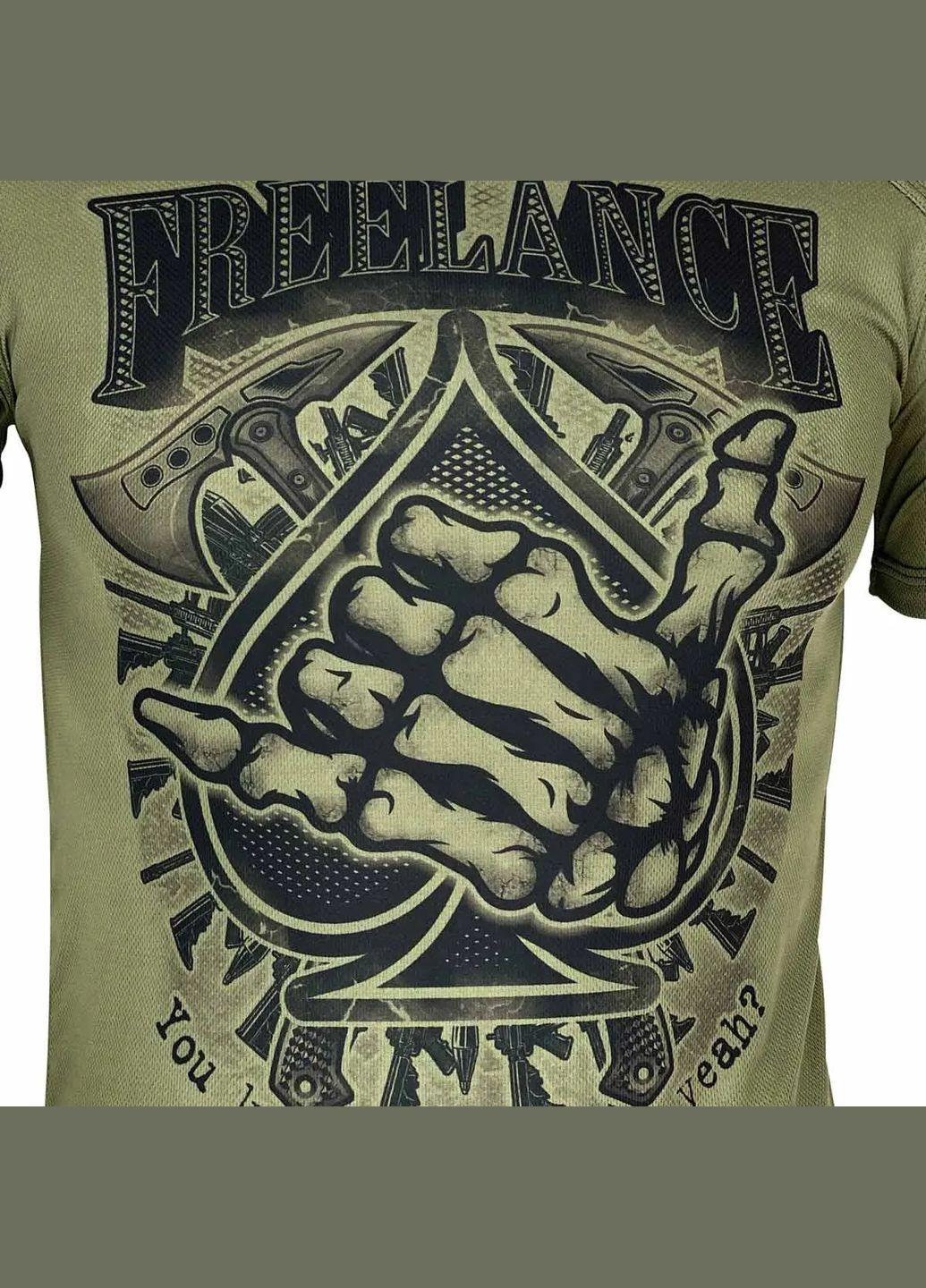 Оливкова футболка kramatan jambo freelance tactical design olive No Brand