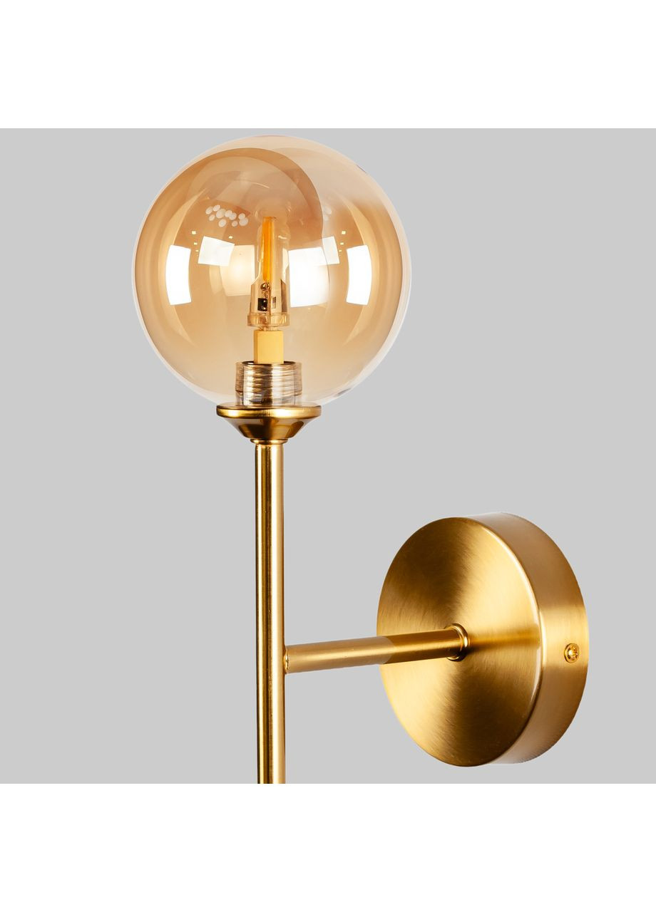 Бронзове сучасне бра на 1 лампу "Bulb" (99-W2502F-1(100) BRZ+BR) No Brand (370072172)