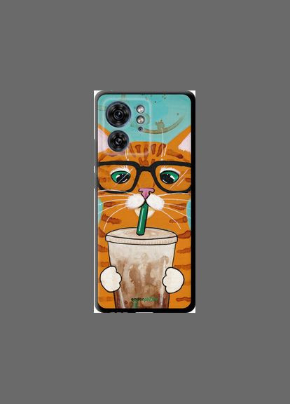 Чехол на Motorola Edge 40 Зеленоглазый кот в очках "4054b-3335-2448" Endorphone (362605366)