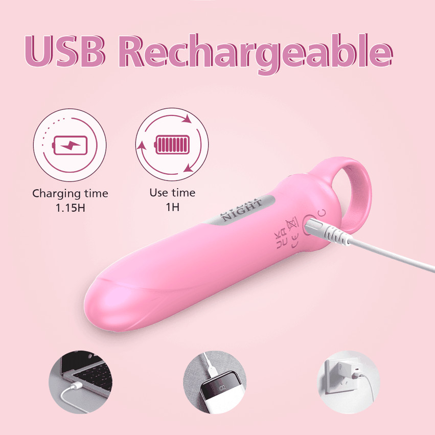 Мини-вибратор Merry, 10 режимов вибрации Every Night Toys (366890236)