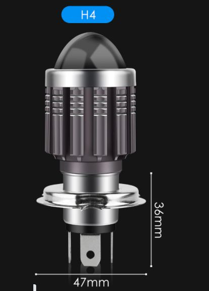 Светодиодная лампа H4 LED Moto ближний белый / дальний белый H4 1860 SMD No Brand (302241834)